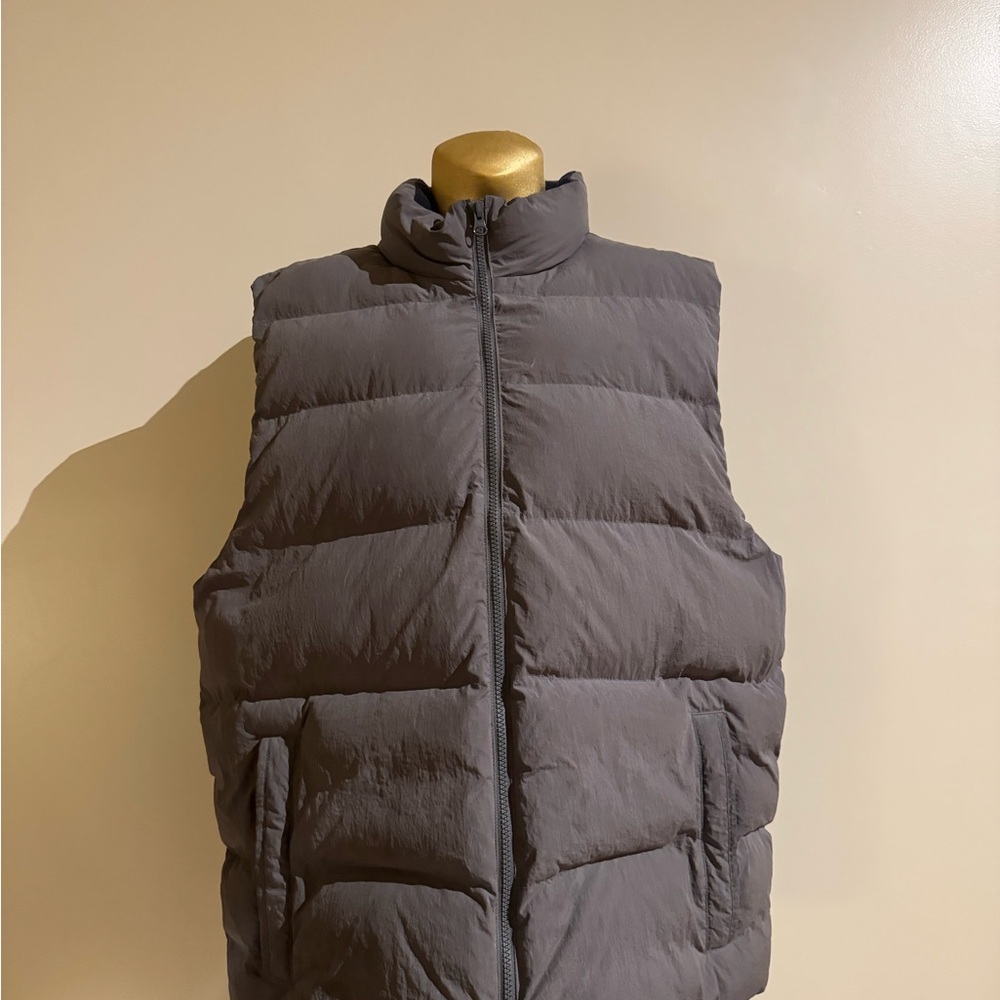 Men's Gray Puffer Vest
